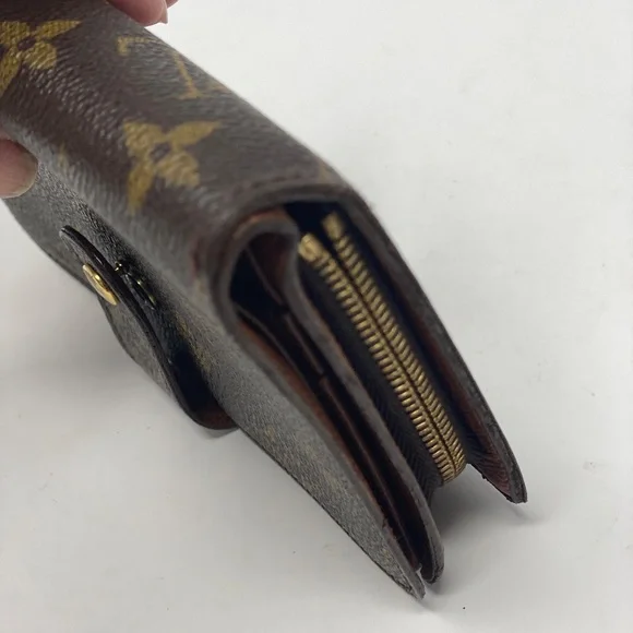 LOUIS VUITTON Logo Porte Papier Zip Bifold Wallet Monogram Brown  Serial #SP0929 - Picture 7 of 12